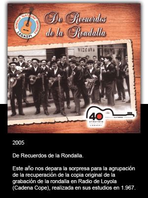 De recuerdos. Caratula CD.